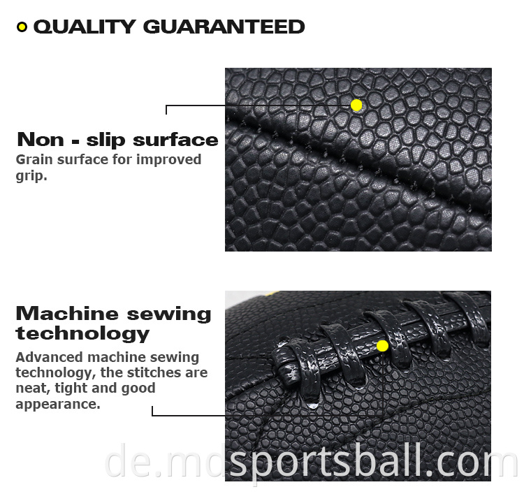 machine stitched football